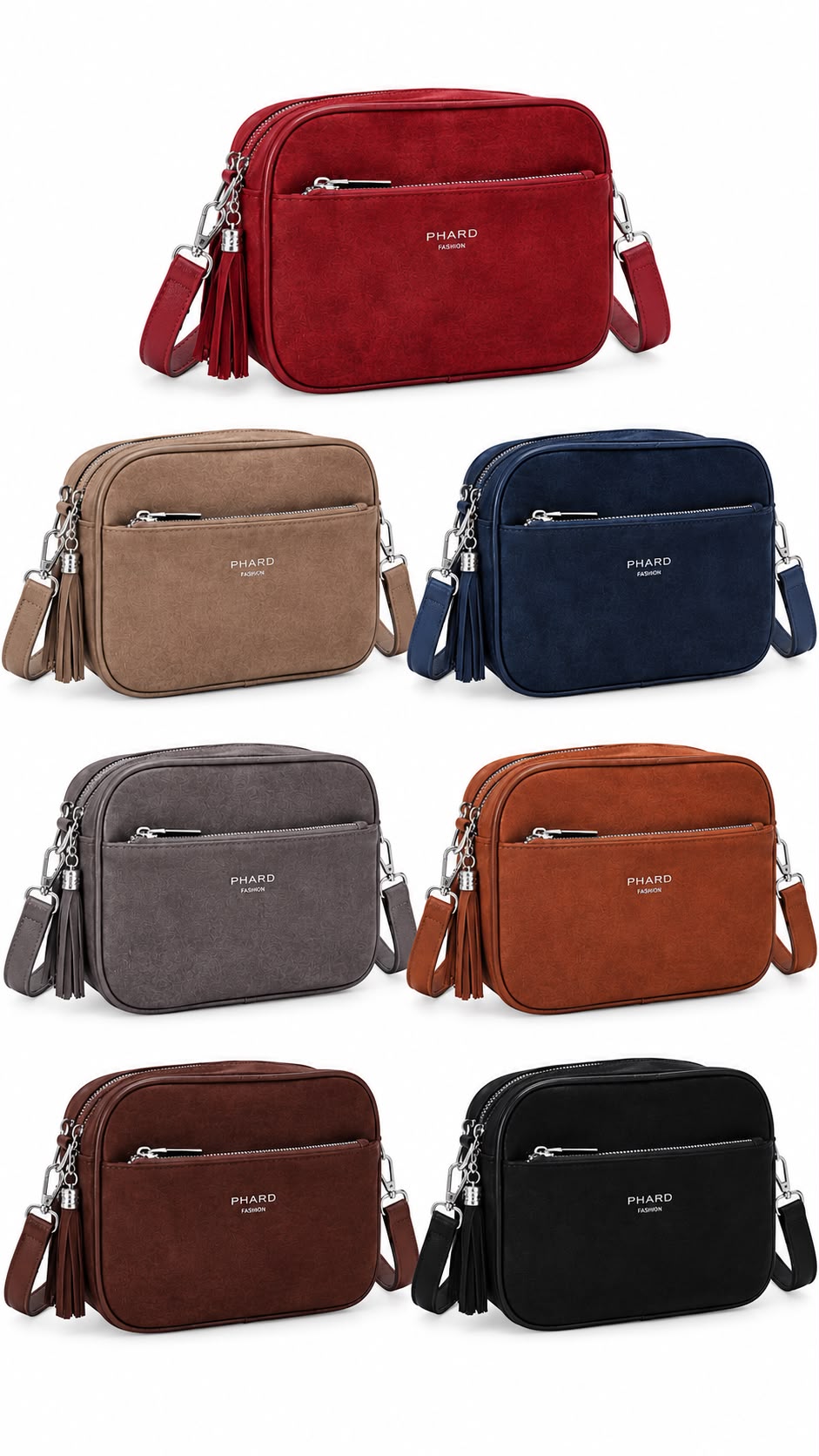 Phard Borsa Tracolla Camoscio